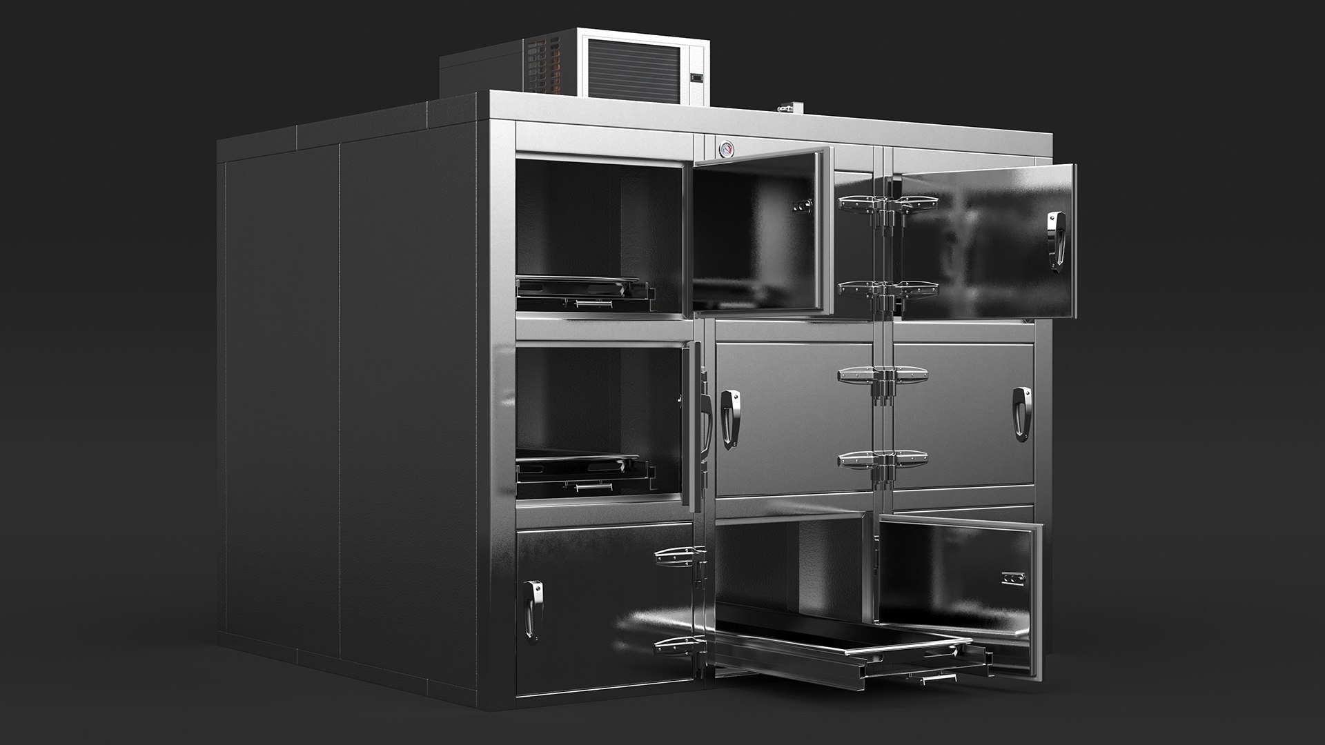 Morgue Refrigerator 3D model https://p.turbosquid.com/ts-thumb/fJ/ZAMKxF/YZ/morguerefrigerator3dsmodel008/jpg/1679357642/1920x1080/fit_q87/7fa4a6458822e04b85f0d0ab2cfec06043a83a4e/morguerefrigerator3dsmodel008.jpg