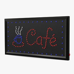 Classic LED Cafe Light Board Sign OFF