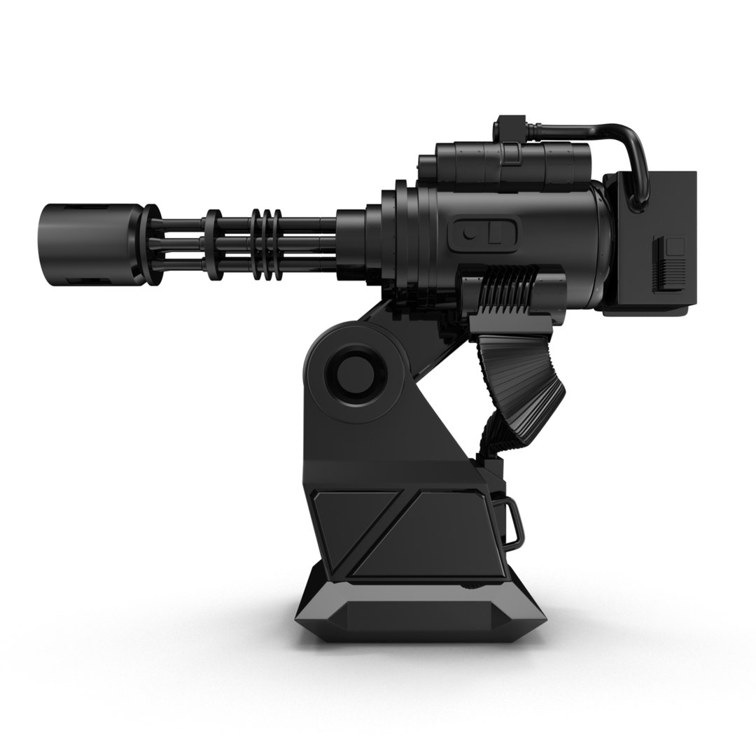 3D model minigun turret - TurboSquid 1175097