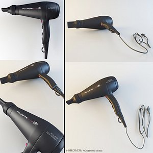 3d model hair dryer rowenta
