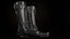 Stivale in pelle nera 1 PBR