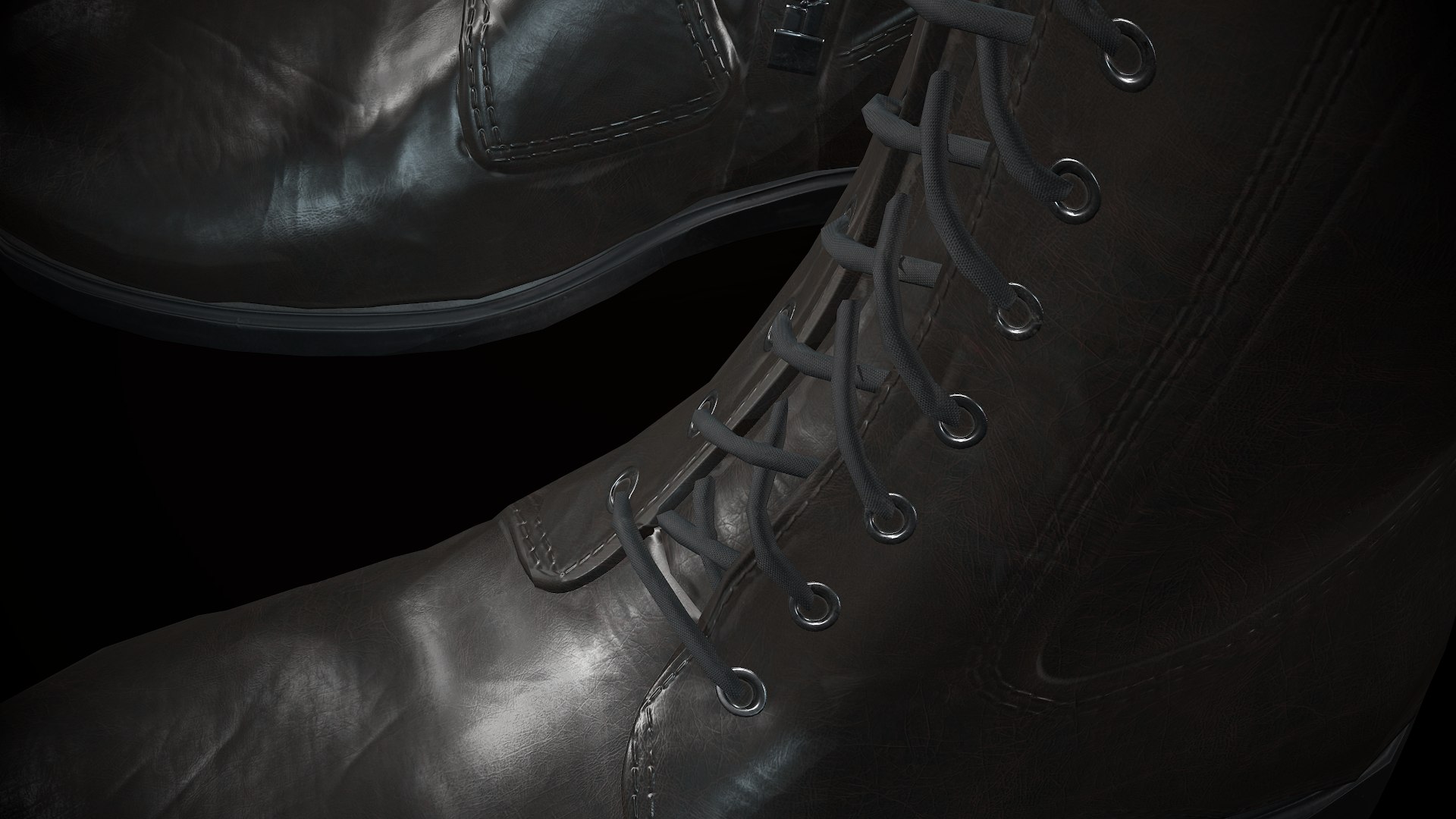 3D leather boot model https://p.turbosquid.com/ts-thumb/fJ/eBXSvi/ZAGZ375X/screenshot017/png/1501892556/1920x1080/fit_q87/36d04fafa4496a427af01aad3380eb3865688841/screenshot017.jpg