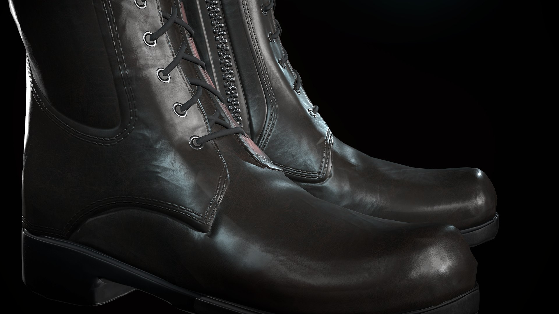 3D leather boot model https://p.turbosquid.com/ts-thumb/fJ/eBXSvi/gB3Kp1ec/screenshot020/png/1501892556/1920x1080/fit_q87/c4e13cd0f69669761cb4f06c7cea631a944d1cd3/screenshot020.jpg