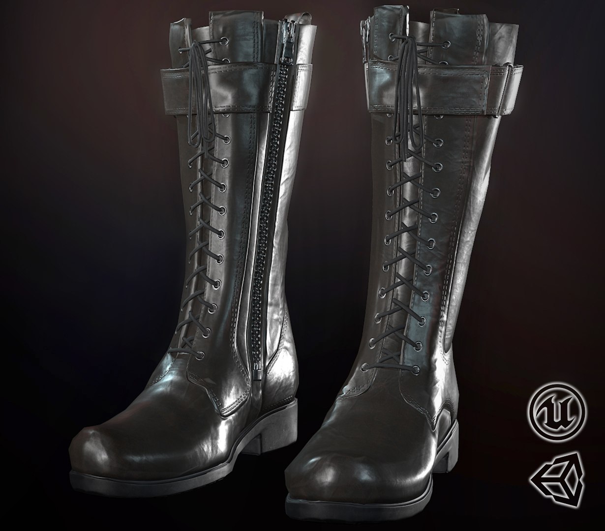 3D leather boot model https://p.turbosquid.com/ts-thumb/fJ/eBXSvi/mbq1X7du/sizephoto1/jpg/1501984532/1920x1080/fit_q87/c8f0d4f17e61883ff29abeb984c43355624a9098/sizephoto1.jpg