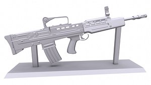l85a2 british assault rifle 3D model