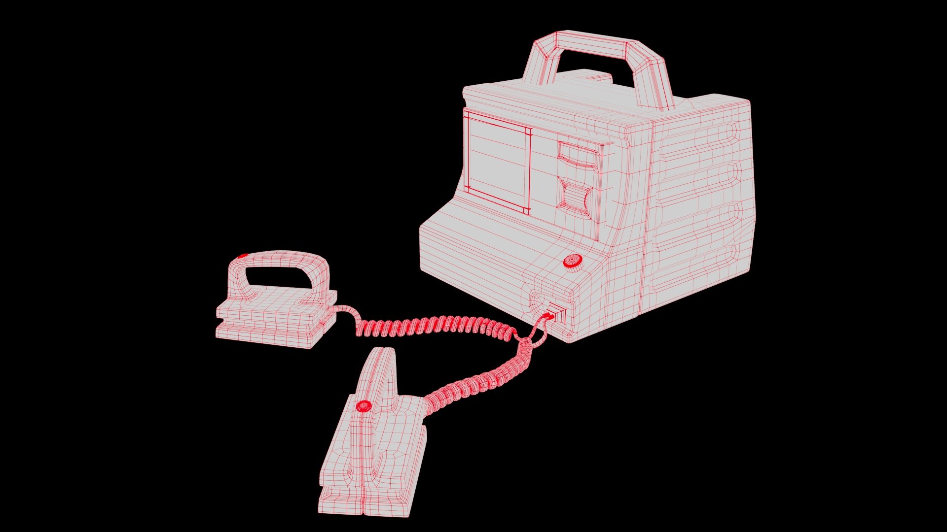 Medical Defibrillator Machine 3D model https://p.turbosquid.com/ts-thumb/fJ/jWvr0c/eD/wire/jpg/1765783129/1920x1080/fit_q87/0adcb8d05d7f278ecf272841f8c5e0d8db0de825/wire.jpg