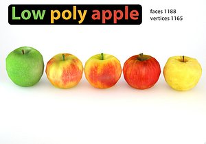 Low Poly Apples Pack