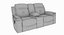Jesolo Reclining Loveseat Dark