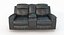 Jesolo Reclining Loveseat Dark