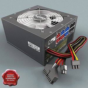 pc power supply unit 3d model