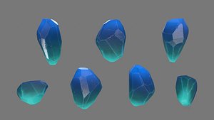 crystal rock 3D model