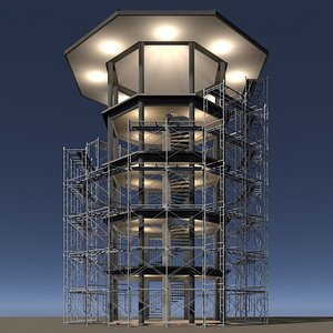 Pavilion in construction scene 26i06 3D