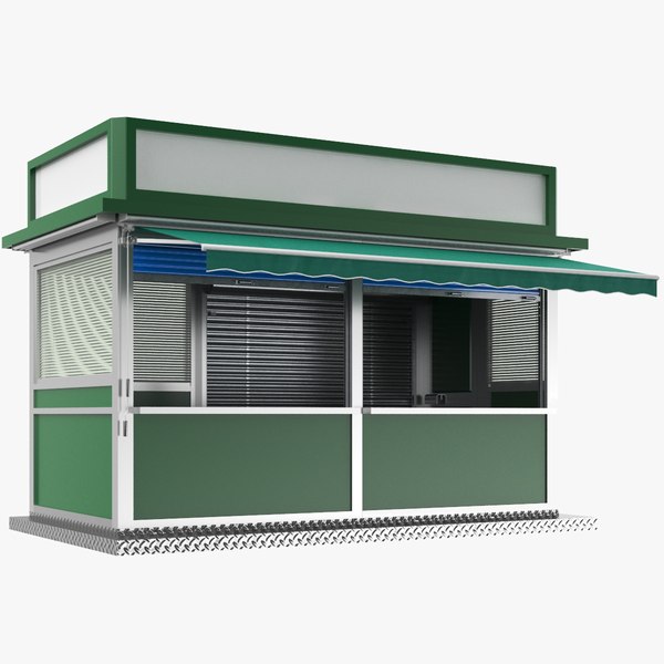 Detailed Street Kiosk 3D model