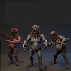 Mutant Zombie Rigged
