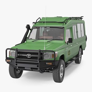 Toyota Land Cruiser Safari Green Clean 3D model