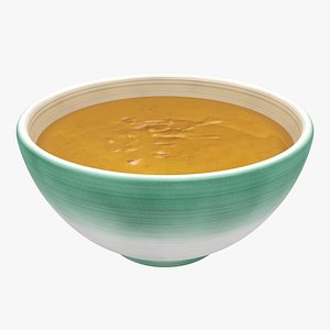 realistic soup 3d model