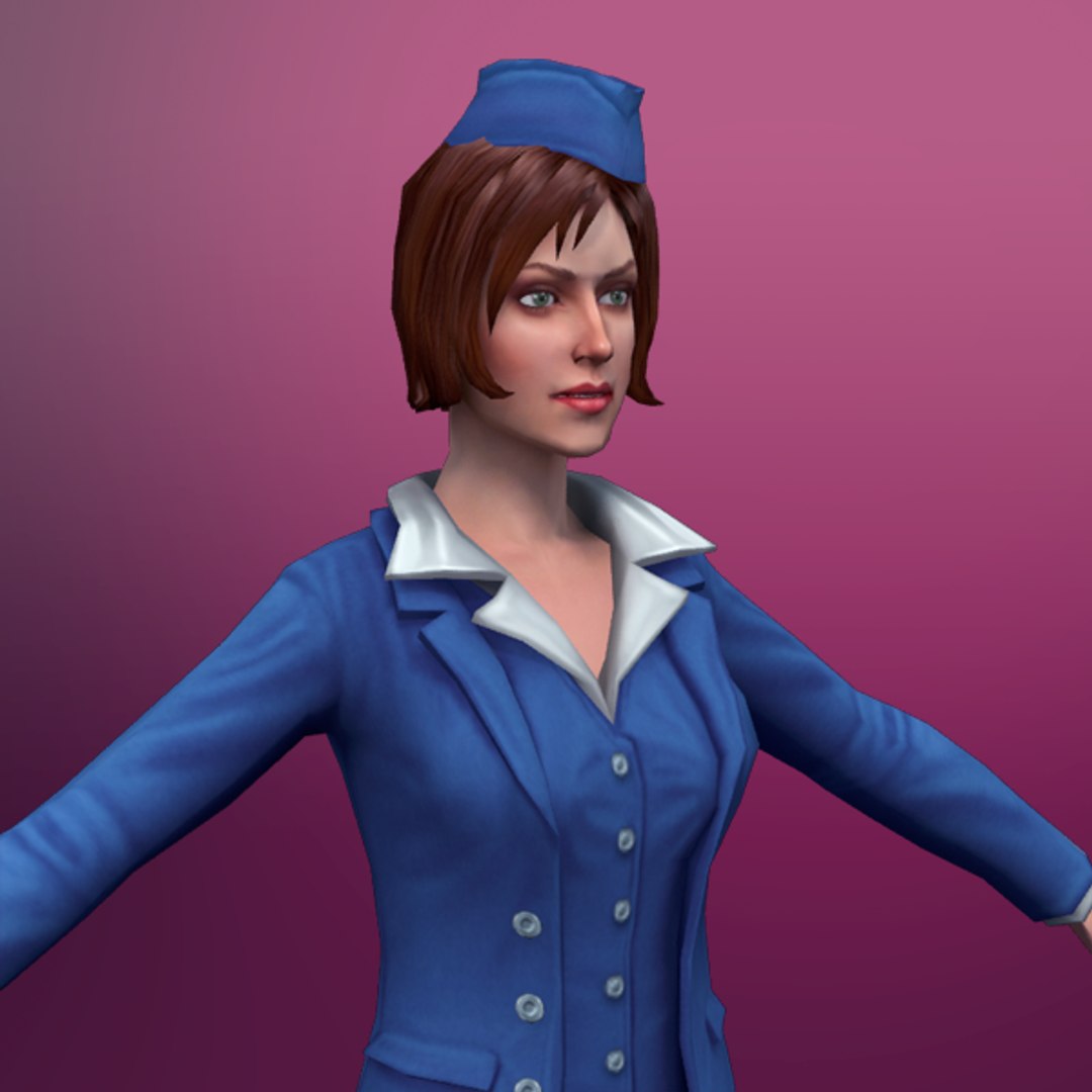 3D formatda ahmoq styuardessalar