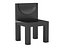 Silla de bloques geométricos negros con asiento y respaldo empotrados (modelo 3D)