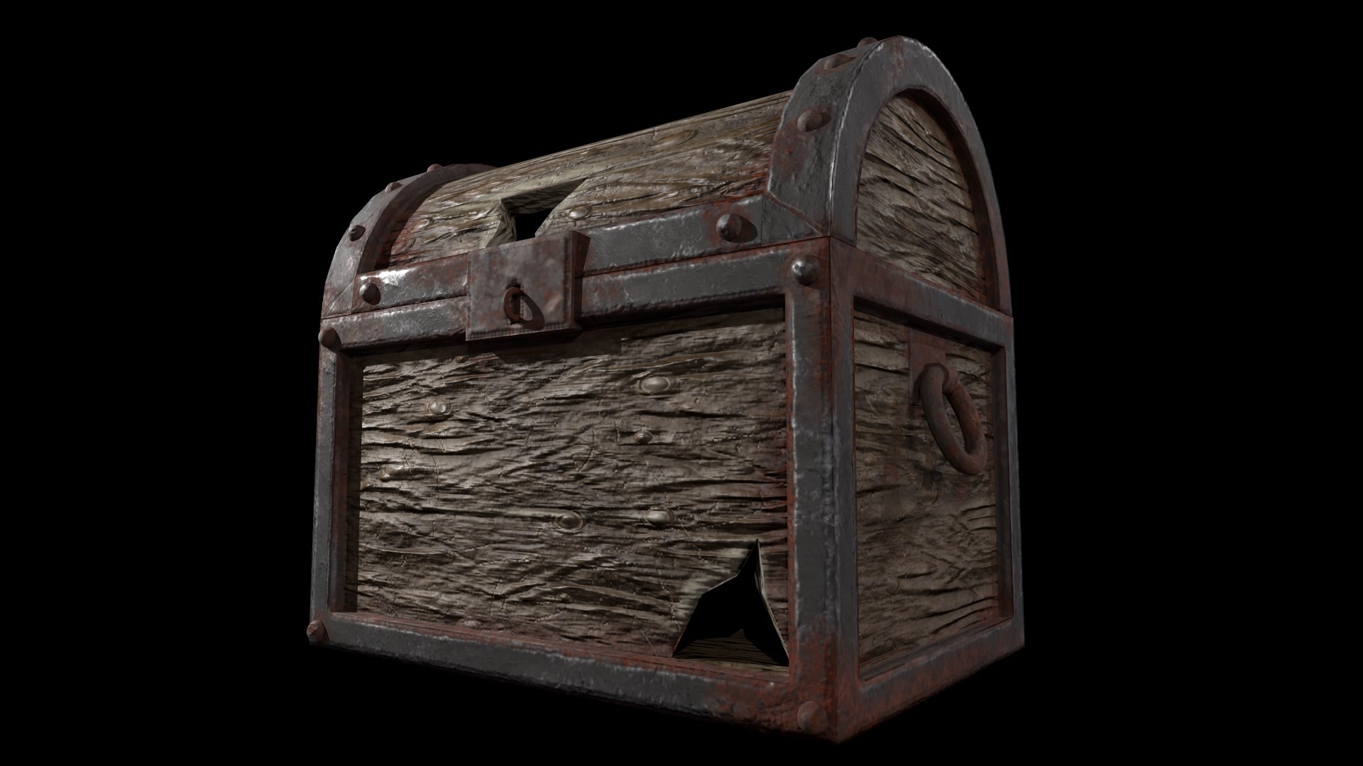 3D Model Old Rusty Chest TurboSquid 1914103