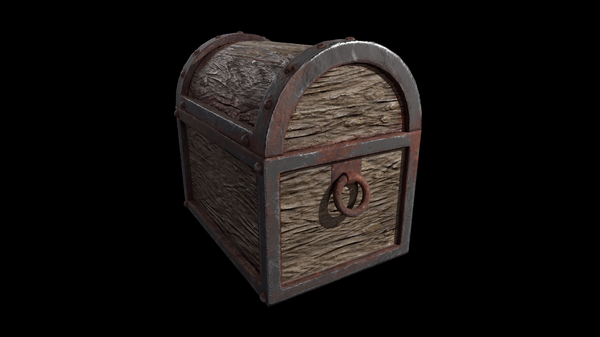 3D Model Old Rusty Chest TurboSquid 1914103