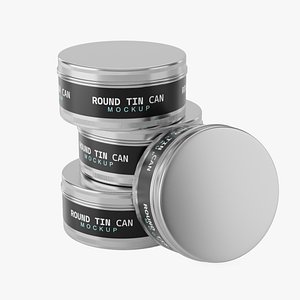 3D Rounded Tin Can