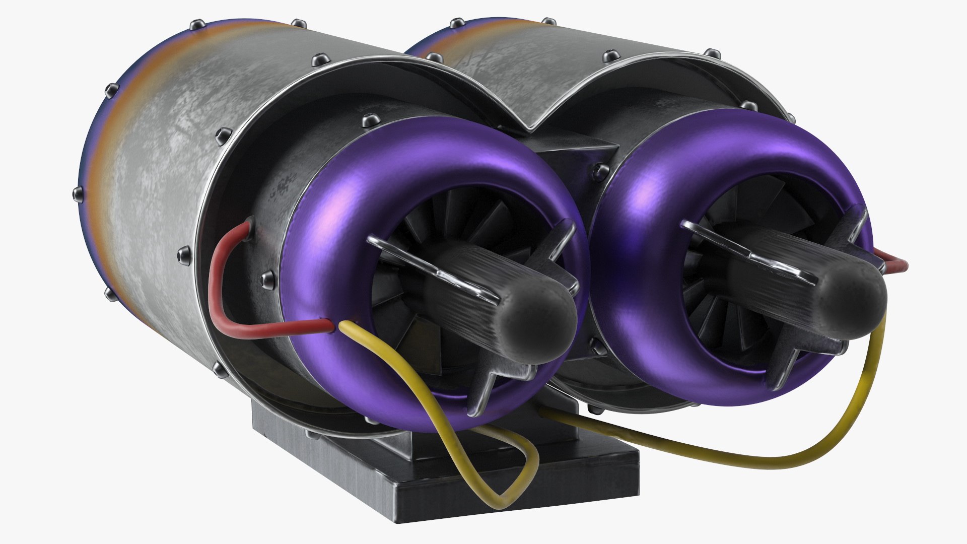 3D Jet Double Engine Model - TurboSquid 1735886