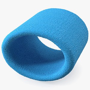 Sport Wristband Blue 3D model