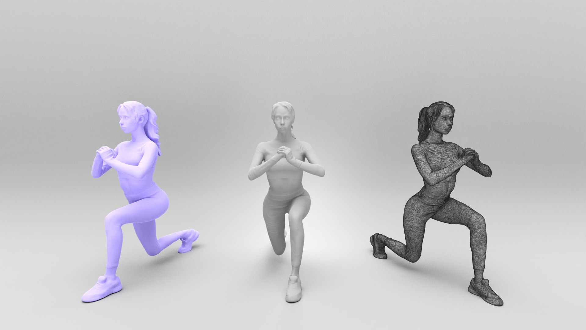 3D Fitness woman working out in gym 434 model - TurboSquid 2181657