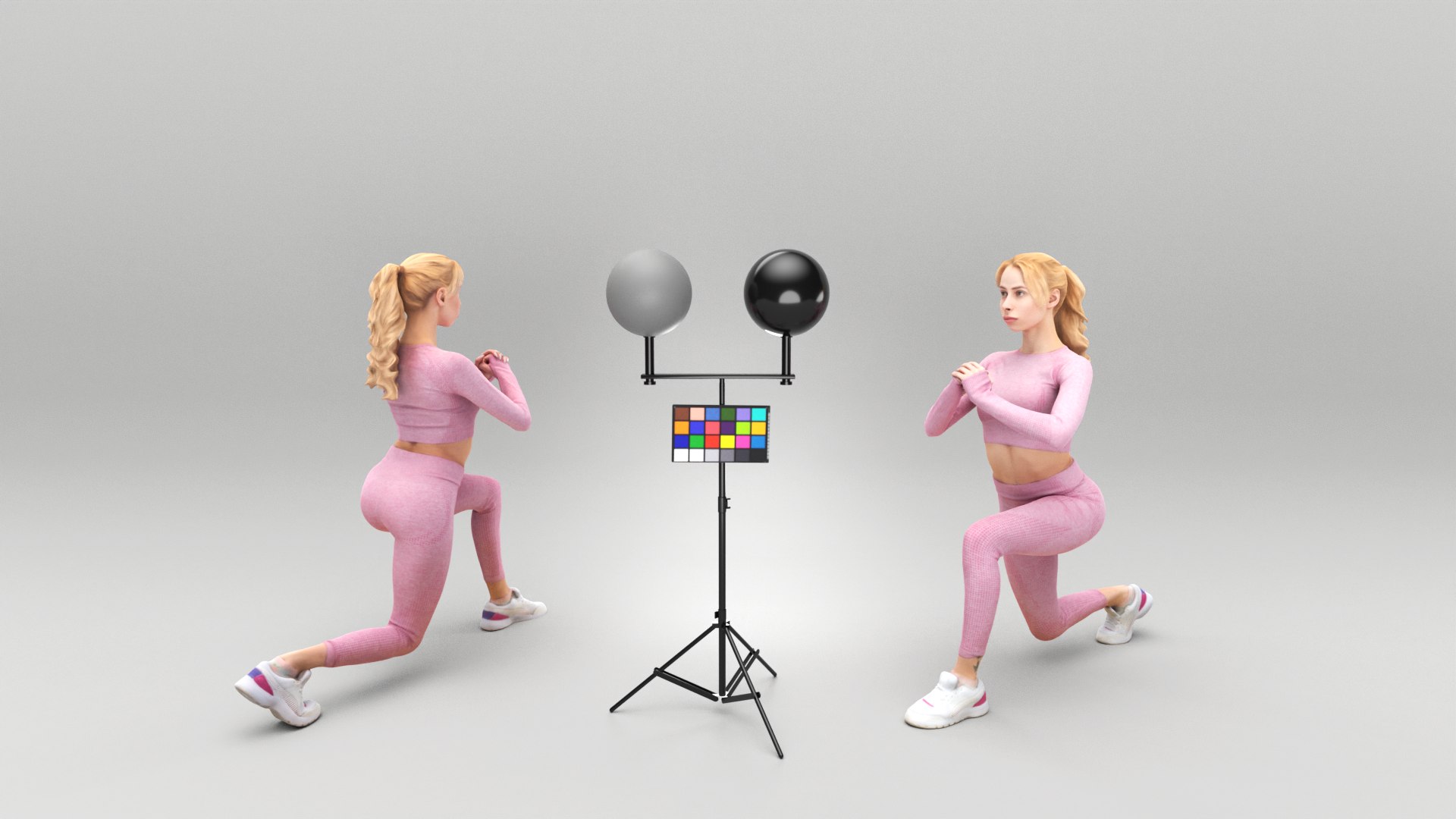 3D Fitness woman working out in gym 434 model - TurboSquid 2181657