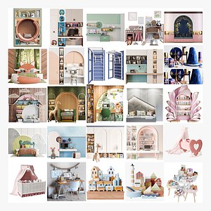 3D Large children set with 25 sets