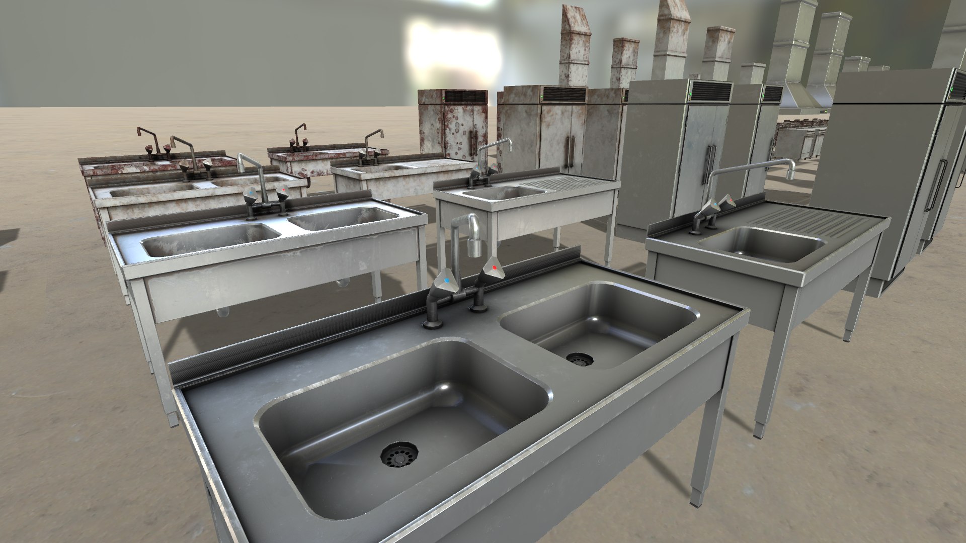 3D Gastronomic Kitchen Props Collection PBR - TurboSquid 2164128