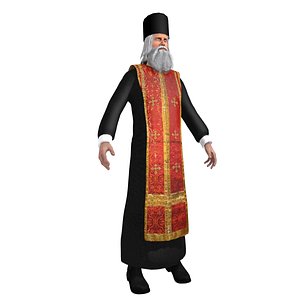 3d orthodox priest