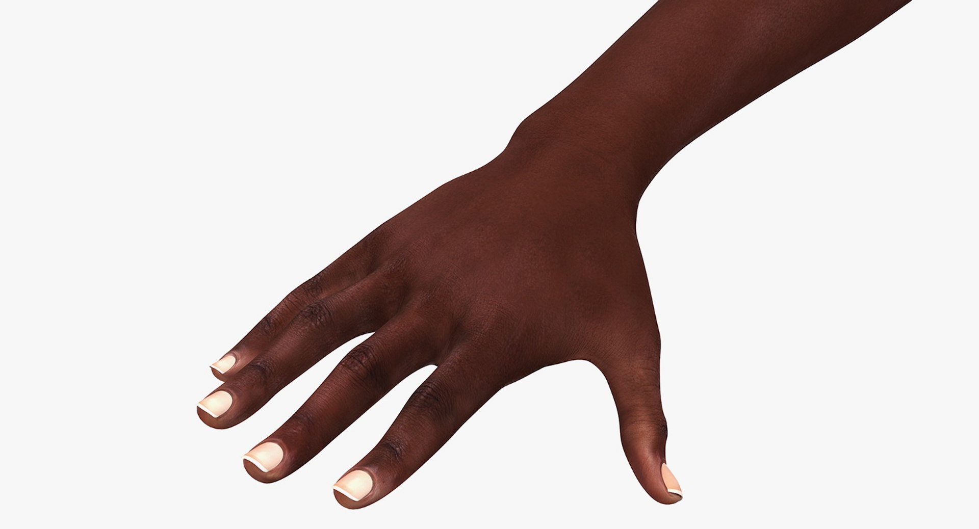 African Female Hand 3D Model 3D model preview