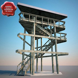 3dsmax guard tower v2