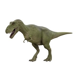 3D tyrannosaurus rex running dinosaur animal model - TurboSquid 1566261