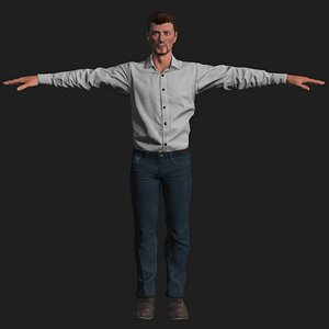 casual man 3D model