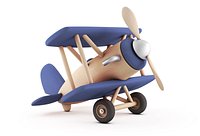 Low poly wooden Airplane