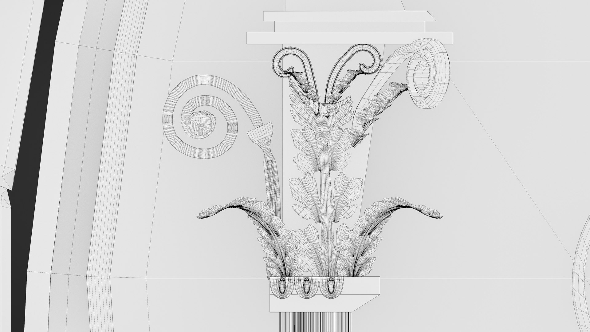 Greek Column With Door Model - TurboSquid 2112567