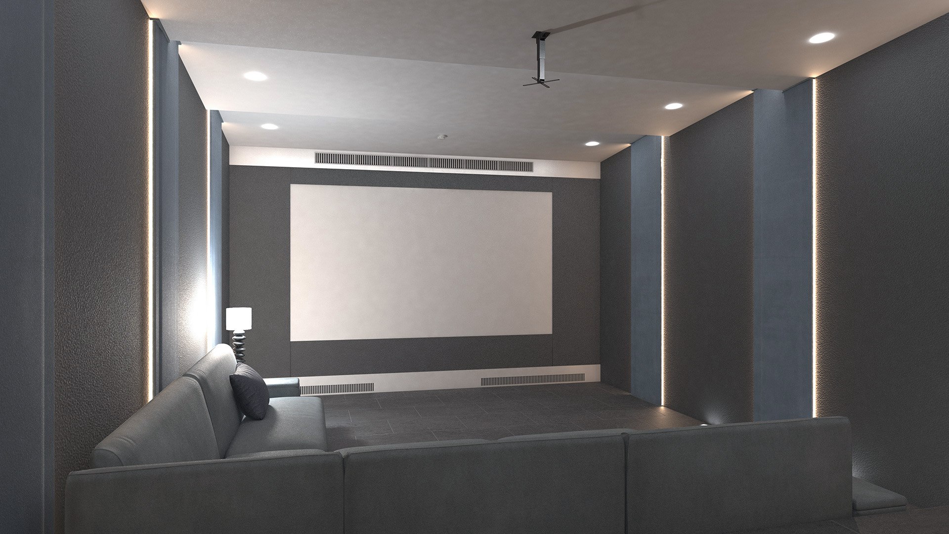 Home Theater Interior Model - TurboSquid 2233833