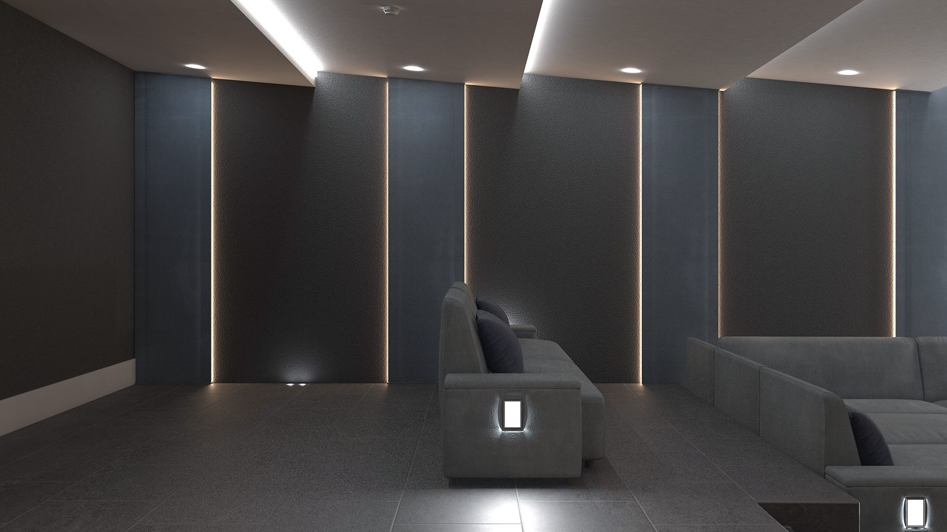 Home Theater Interior Model - TurboSquid 2233833