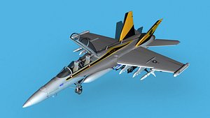 Boeing FA-18F Super Hornet V17 3D model