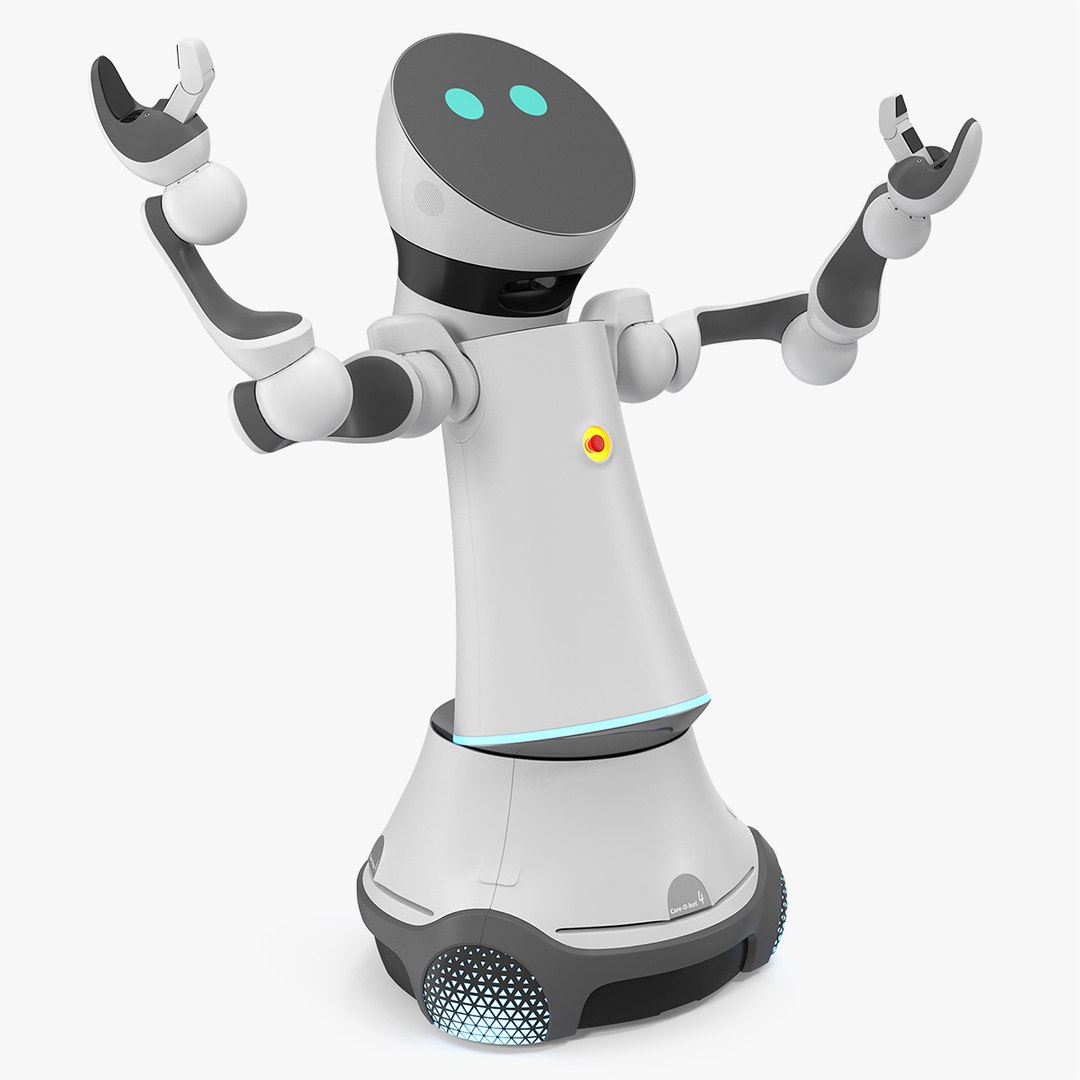 Careobot 4 Service Robot Rigged for Modo 3D model preview