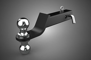 DUAL 2 BALL HITCH RECEIVER REVERSIBLE DROP JOINT TOWING TRAILER