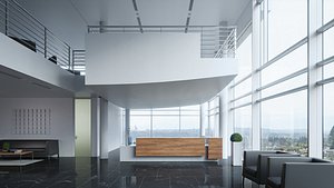 3D model interior scene reception