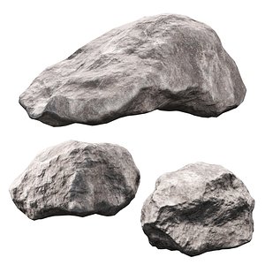 Low Poly Rocks 12 3D