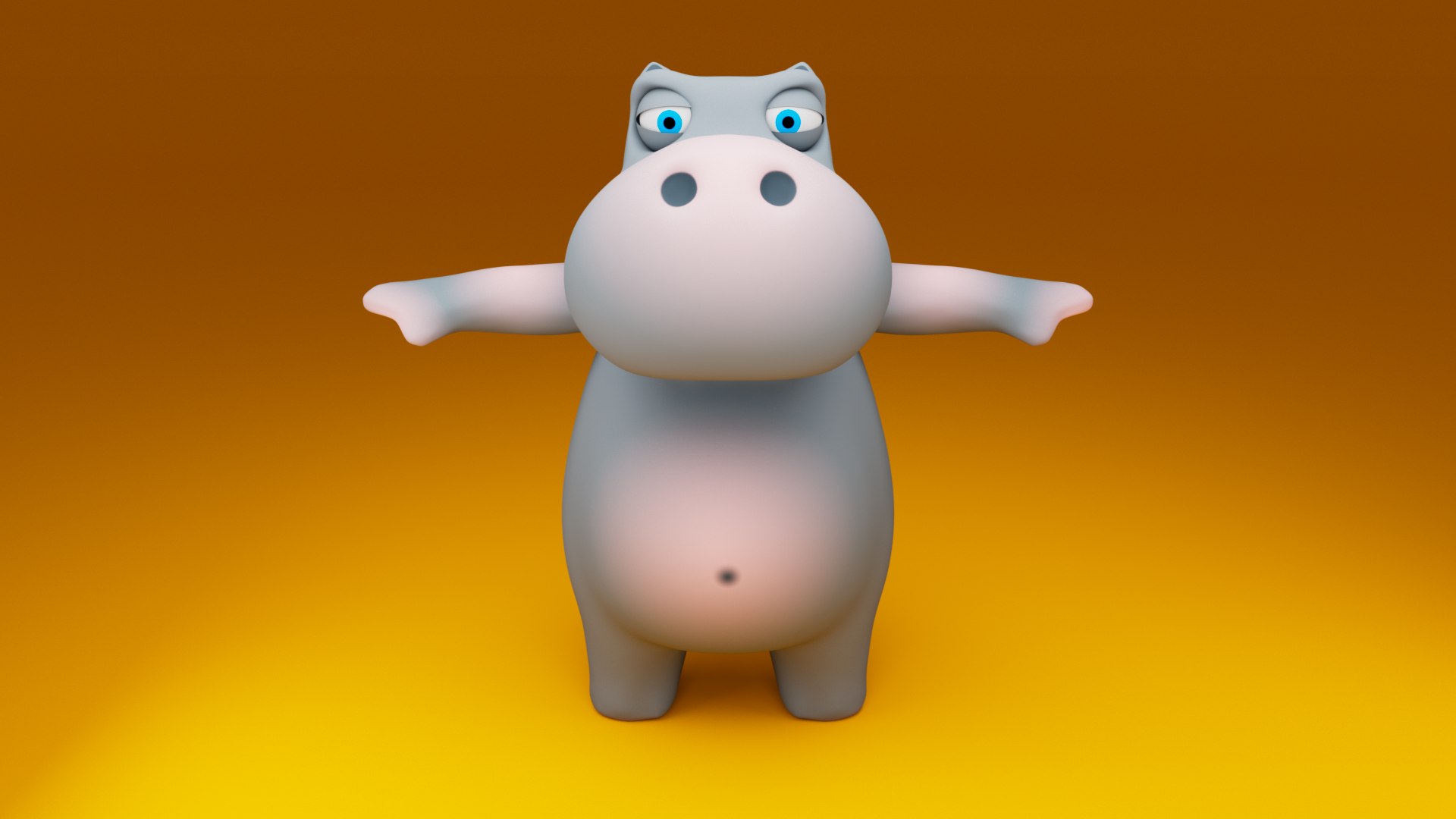 Stylized Cartoon Hippopotamus 3D Model 3D - TurboSquid 2200572