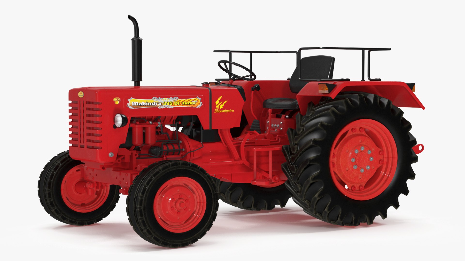 Mahindra 595DI Turbomax Tractor 3D model preview