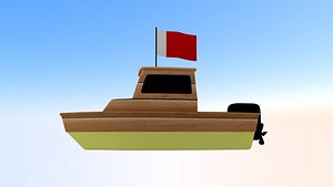 Ajman Fishing Boat 3D model