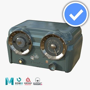Vintage Radio 3D
