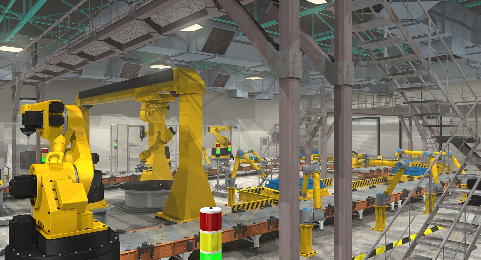 Massive modular robotic industrial 3D model - TurboSquid 1371793